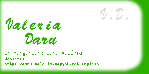 valeria daru business card
