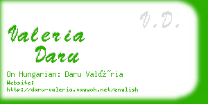 valeria daru business card